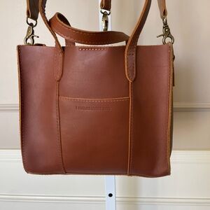 Portland Leather Brown Tote Bag